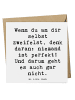 Mr. & Mrs. Panda Grußkarte Spruch Zweifel an sich selbst mit Spruch in Weiß