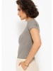 SASSYCLASSY Crop-Shirt in Taupe