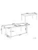Beliani Gartentisch SKALOMA in Grau - (W) 90 x (H) 74 x (L) 180 cm