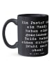Mr. & Mrs. Panda Haferl Spruch Pastor Verbindung mit Spruch in Schwarz