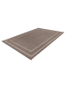 Vivorum Wohnzimmer Teppich – Kurzflorteppich Nibru 325 in taupe