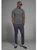 Delmao T-Shirt in schwarz melange/ weiss melange