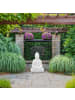 relaxdays Buddha-Figur in Weiß - (H)70 cm