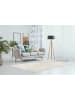 Kayoom Kurzflor Teppich Karma 125 in beige - silber - rechteckig