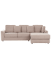 Beliani 4-tlg Ecksofa KOHLO in Beige/Schwarz linksseitig