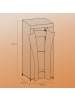 SONGMICS Kleiderschrank Rylan in Schwarz - (B)45 x (H)160 x (T)75 cm