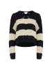 Blonda Damen Sweater in WOLLWEISS SCHWARZ