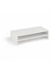 relaxdays Monitorständer in Weiß - (B)54 x (H)14,5 x (T)25,5 cm