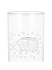 Mr. & Mrs. Panda Blümchentailglas Igel Herzen mit Spruch in Transparent