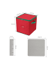 relaxdays Weihnachtskugel-Aufbewahrungsbox in Rot/ Grün - (B)33 x (H)33 x (T)33 cm