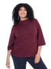 Ulla Popken Sweatshirt in weinrot