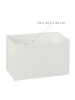 relaxdays Bücherregal Kinder in Weiß - (B)50,5 x (H)69,5 x (T)28 cm