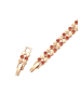faina Women Crystal-Studded Bracelet in Rose Gold Orange