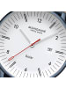 Mondaine Unisex Armbanduhr Doppio Solar Blau 41 mm