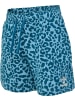 Hummel Kinder Short "Hmlflowy Aop Shorts" in Blau