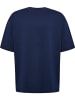 Hummel Loose-fit T-Shirt aus Baumwolle in Blau
