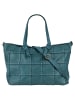 Samantha Look Shopper echt Leder in blau