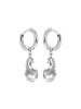 Amor Creolen Edelstahl in Silber