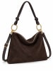 collezione alessandro Wildledertasche " Pellissimo " in dunkelbraun
