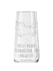 Mr. & Mrs. Panda Sektglas mit Gravur Einhorn Happy mit Spruch in Transparent
