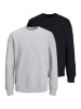 Jack & Jones Sweatshirt Star in Schwarz / hellgrau