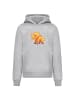 F4NT4STIC Hoodie Süßer Triceratops Dinosaurier in grau meliert