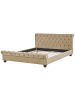 Beliani Doppelbett AVALLON in Beige/Braun - (W) 192 x (H) 94 x (L) 233 cm