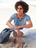 Heine Kurzarmshirt in jeansblau-bleu-bedruckt
