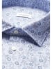 Seidensticker Leinenhemd Shaped in Mittelblau