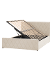 Beliani Doppelbett ROCHEFORT in Beige - (W) 190 x (H) 99 x (L) 214 cm