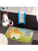 Mr. & Mrs. Panda Badeteppich Corgi Po Design mit Spruch in Weiß