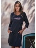 LASCANA Sleepshirt in schwarz-violett