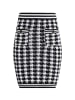 faina Damen Strickrock in schwarz