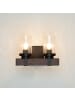 Licht-Erlebnisse Wandlampe (B)31 x (H)22 cm in Schwarz Braun