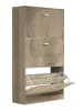 VCM  Holz Regal Schuhschrank Schuhkipper Serie Sipos L in Honig-Eiche