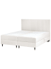 Beliani Doppelbett DAME in Weiß - (W) 182 x (H) 124 x (L) 207 cm
