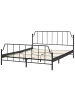 Beliani 2-tlg Doppelbett MAURESSAC in Schwarz