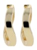 Adeliás Damen Creolen aus 925 Silber in gold