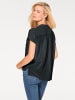 Heine Kurzarm-Bluse in schwarz