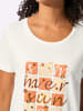 WITT WEIDEN Kurzarmshirt in ecru-papaya