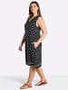 sheego Jersey-Kleid in schwarz-ecru-bedruckt