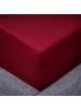 Traumschloss Premium Edel-Jersey Spannbettlaken in bordeaux