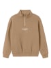 name it Troyer Sweatshirt NKMBRODY ZIP BRU in pure cashmere