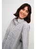Kaffe Langarm - Hemd KAmackie Oversize fit in Grey/White stripe