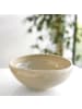 Almina Wave Biscuit Servier- & Salatschale aus hochwertigem Porzellan - 23 x in Beige