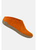 glerups Pantoffeln Ledersohle in Orange