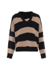 VINAJA Women Sweater in Schwarz Beige