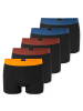 Schiesser Boxershort 5er Pack in Schwarz/Rot/Orange