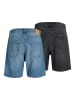 Aprel 2er-Pack Jeans-Shorts in Blue Denim