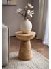 FineBuy Beistelltisch in Braun / Mango / 37x37x45